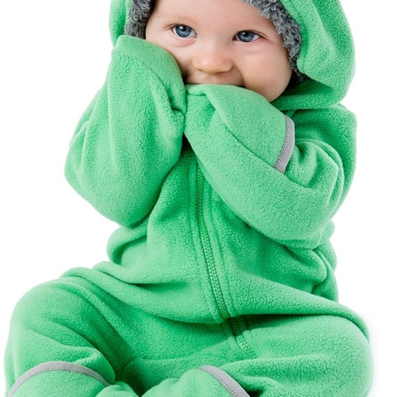 Cuddle Club Fleece Baby Bodysuit – Infant One Piece Hooded Romper - Outerwear - Picture 14 of 15